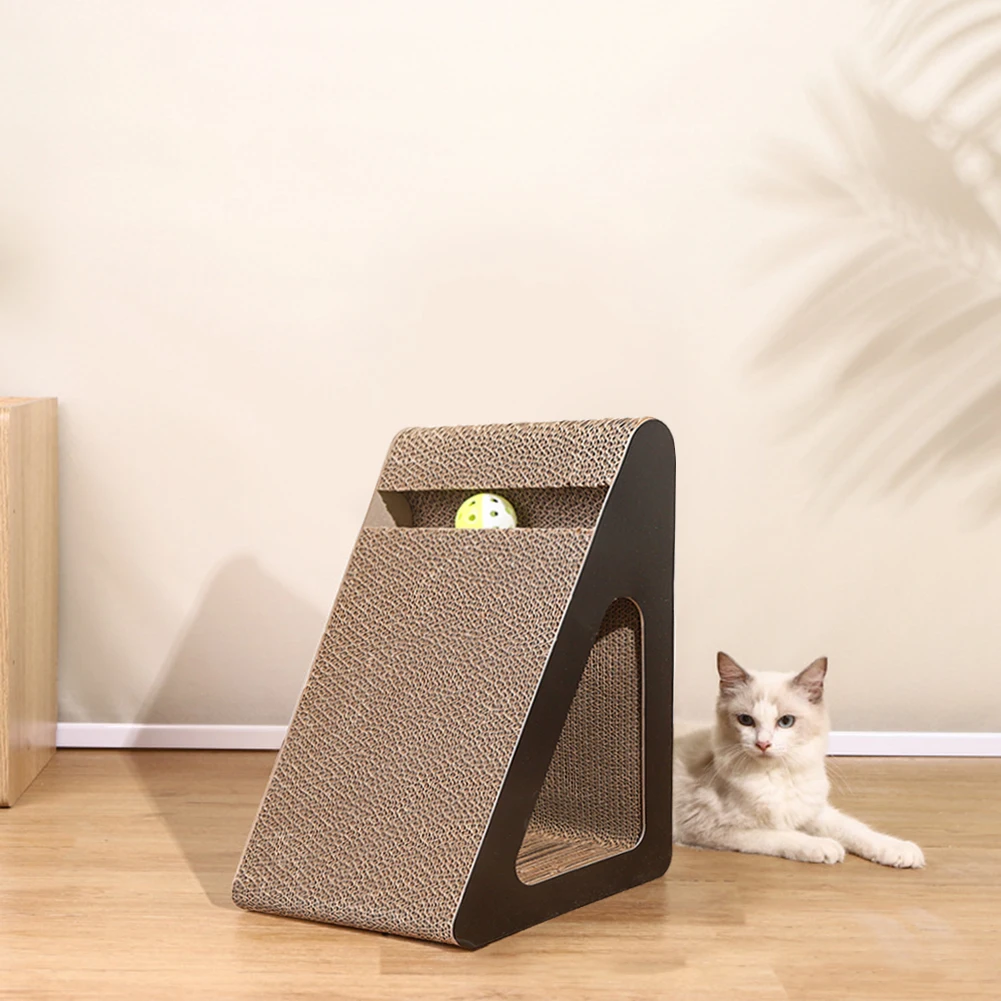 2 In 1 Cat Scratcher Cardboard Triangles Shaped With Spinnings Balls Sturdy Anti Review 2026: 362 Verified Reviews