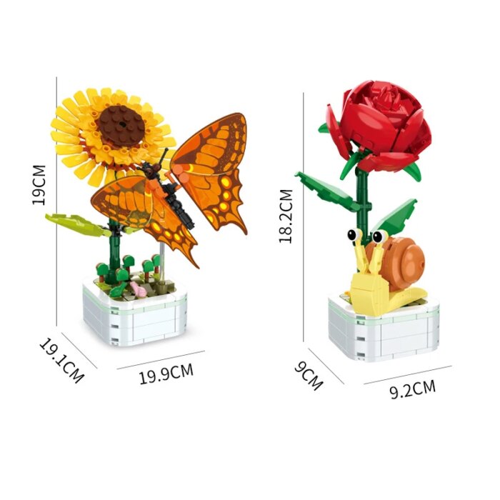 DIY Mini Butterfly Insect Potted Plant Bonsai Flower Block Rose Decoration Build Review 2026: 312 Verified Reviews