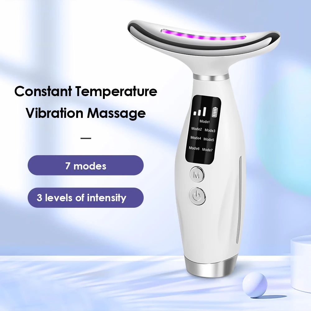 Neck Face Beauty Device 7 Color Light LED Photon Therapy Skin Tighten Reduce Dou Review 2026: 219 Verified Reviews