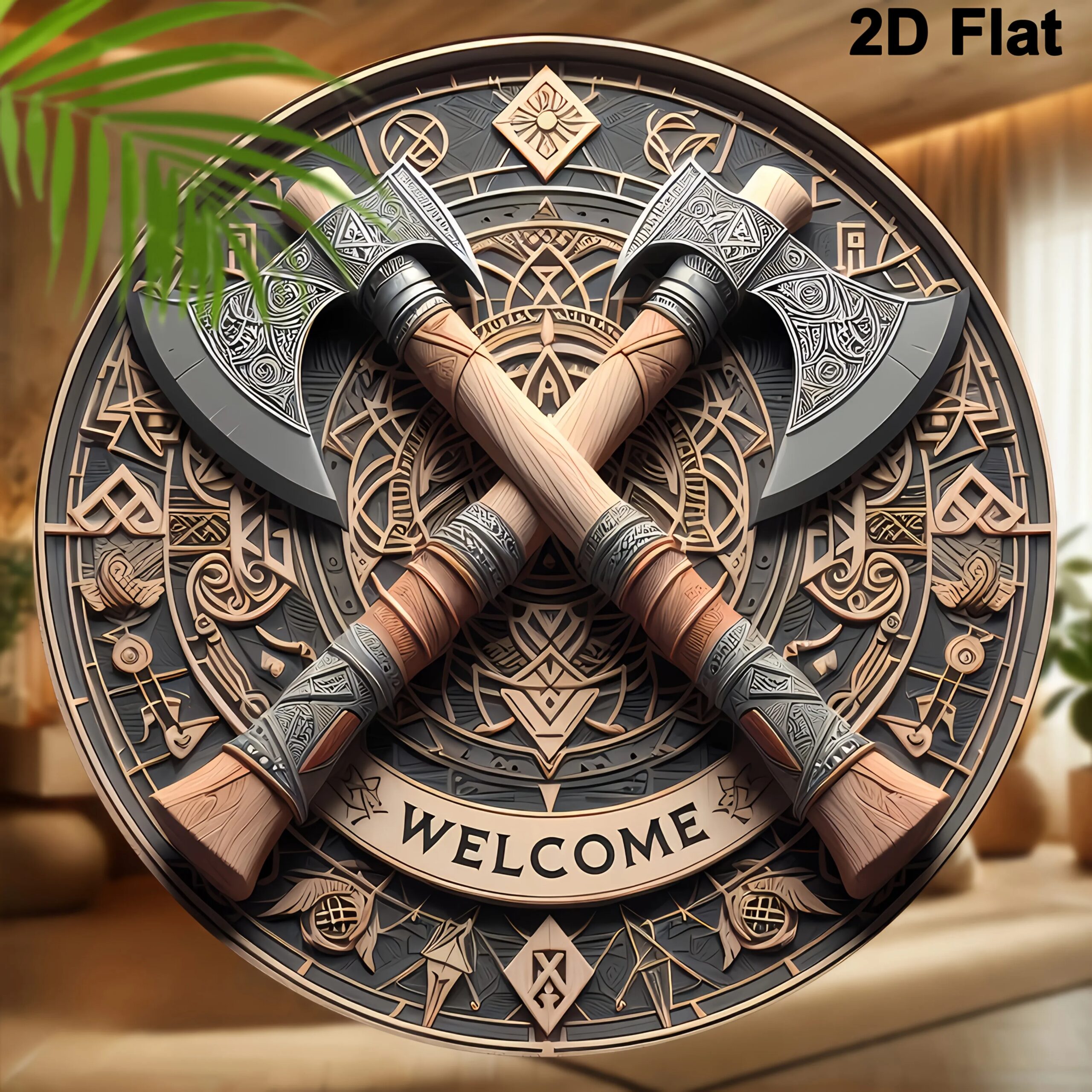 Viking Ax Welcome – 8inch X 8inch Round Wooden Wall Decoration for Home, Porch,  Review 2026: 304 Verified Reviews